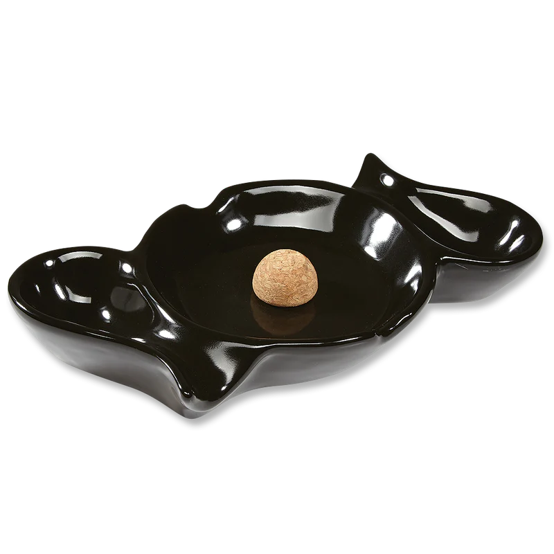 Black Ceramic Pipe Ashtray
