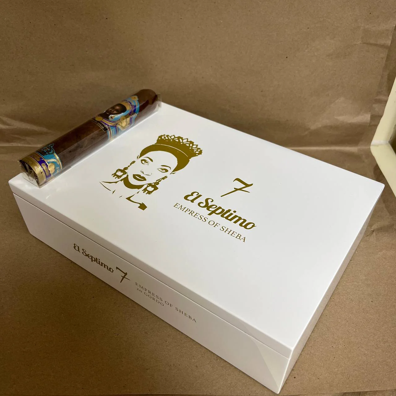 El Septimo Emperor Collection Empress Sheba WHITE Maduro Gordo - Image 4