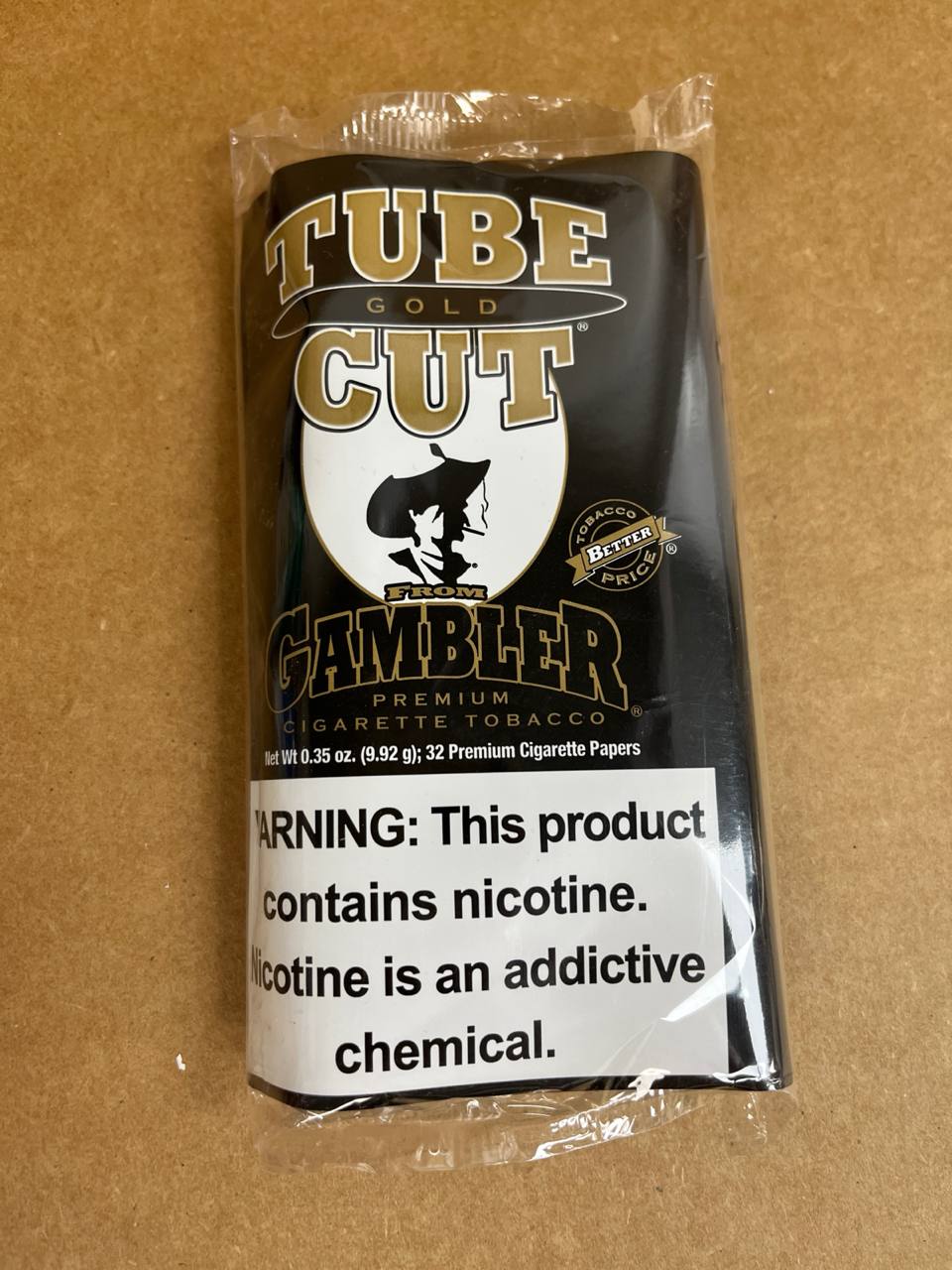 Gambler Tube Cut Gold Pouch - Image 2