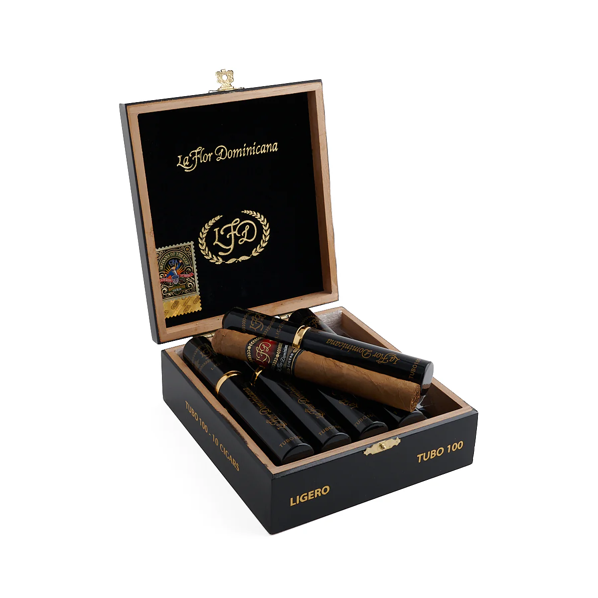 La Flor Dominicana Ligero L-100 Corona Tubos - Image 2