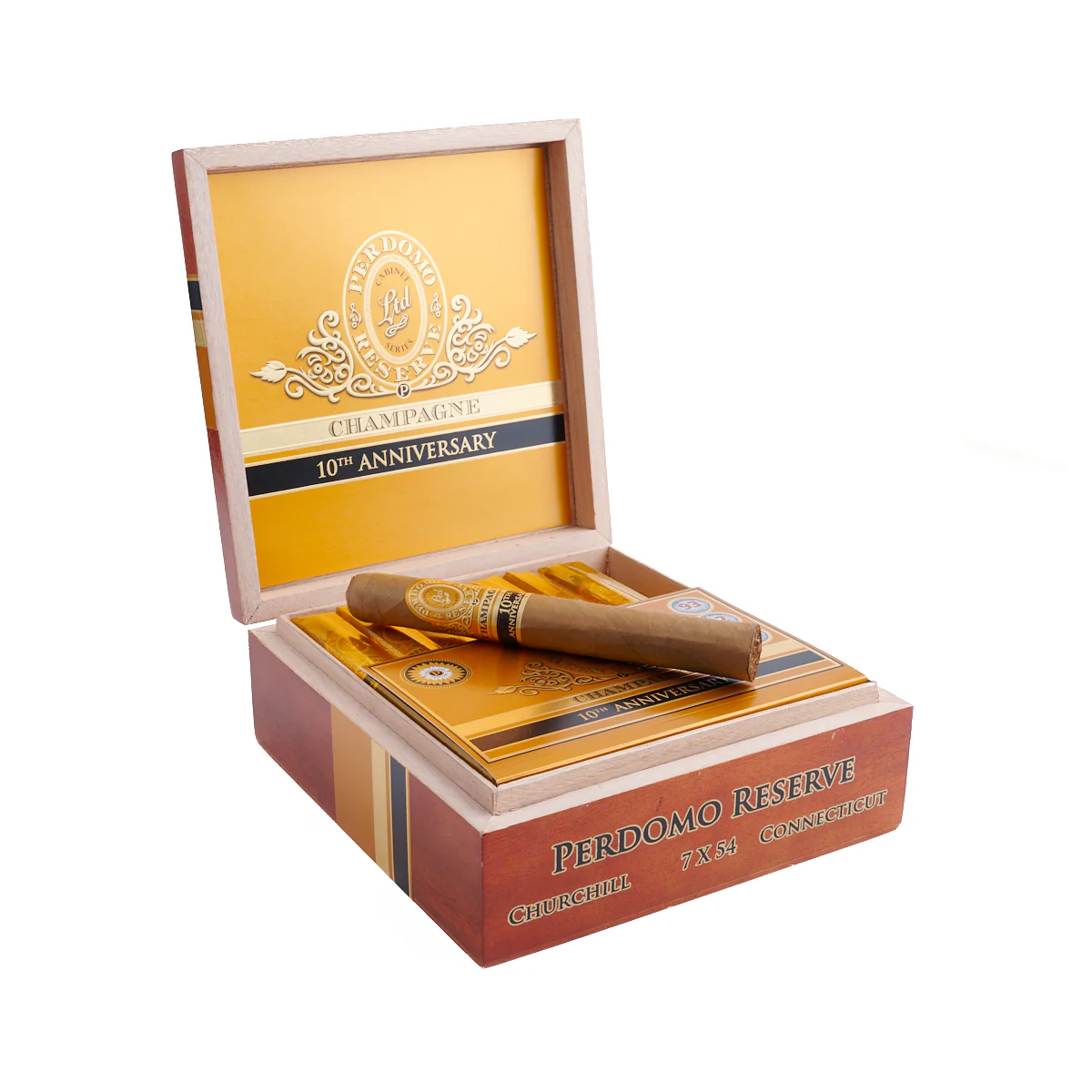 Perdomo 10th Anniversary Champagne Connecticut Churchill - Image 2
