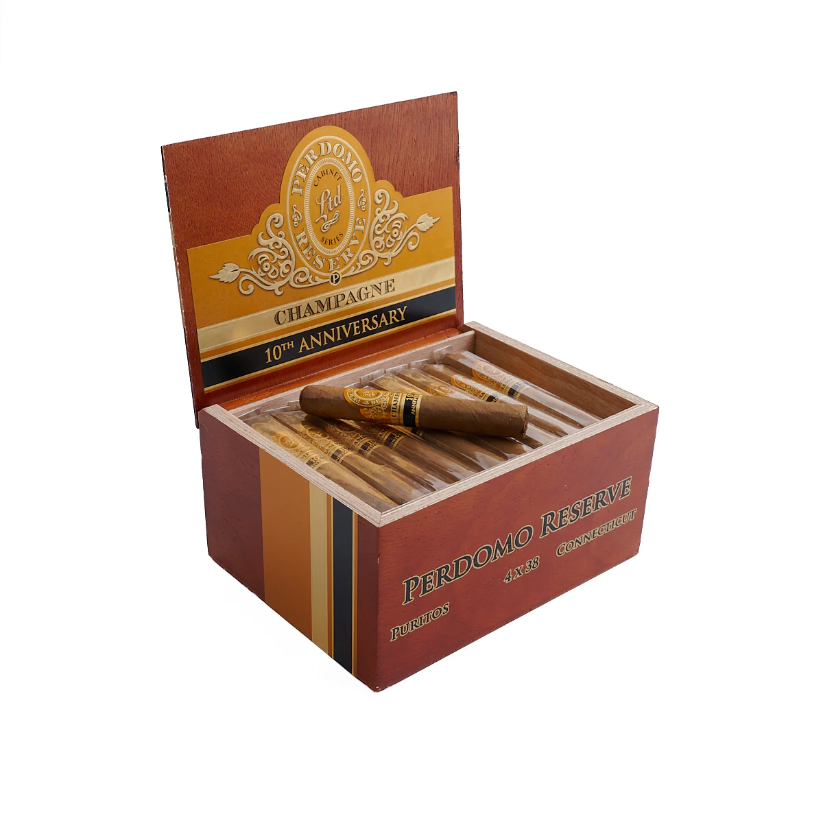Perdomo 10th Anniversary Champagne Connecticut Purito - Image 2