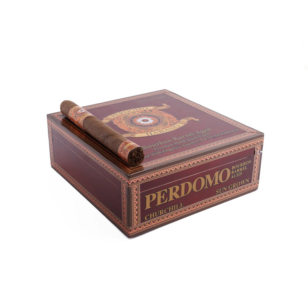 Perdomo Habano Bourbon Barrel Aged Sun Grown Churchill