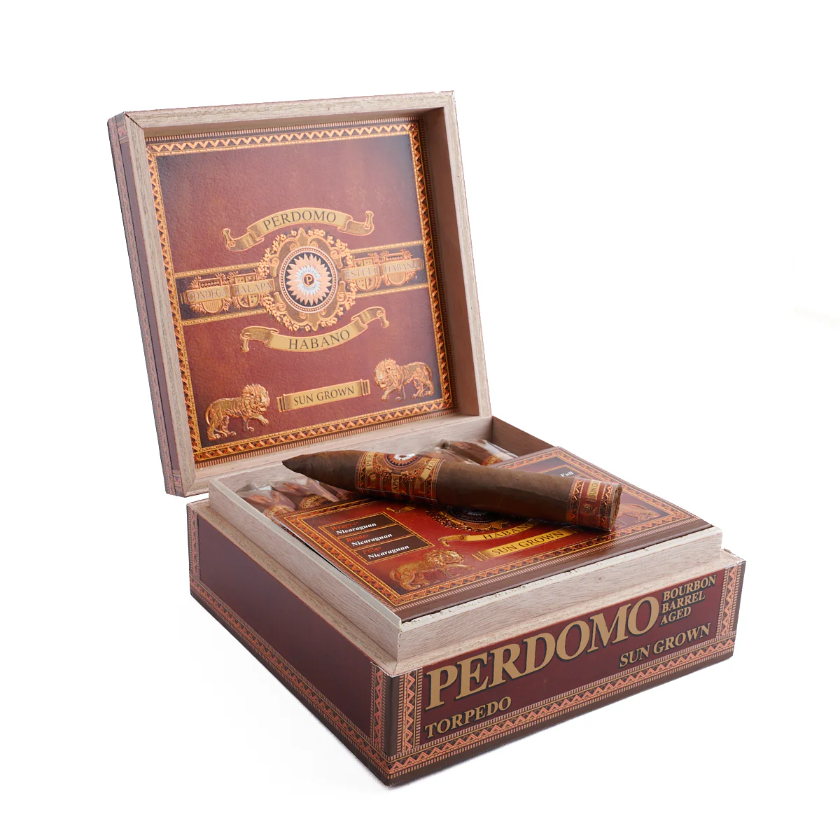 Perdomo Habano Bourbon Barrel Aged Sun Grown Torpedo - Image 2
