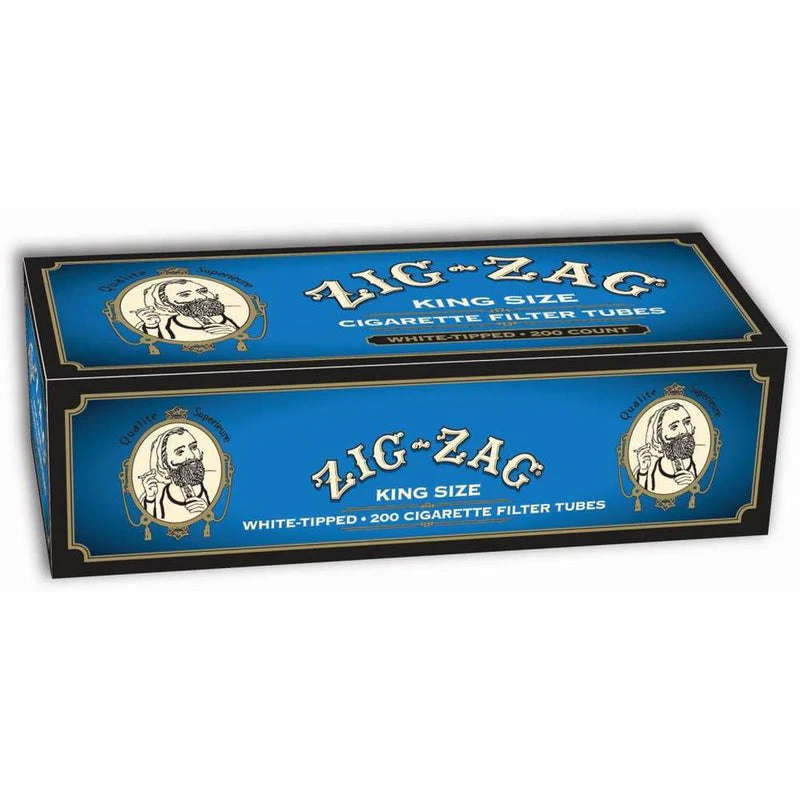 Zig-Zag White Tipped King Size 200 Tubes